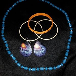 Galaxy Earrings & Jewelry Set